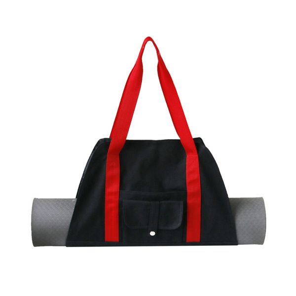

canvas yoga bag waterproof yoga mat bag large fitness big backpack pilates mat case single shoulder gym carrier