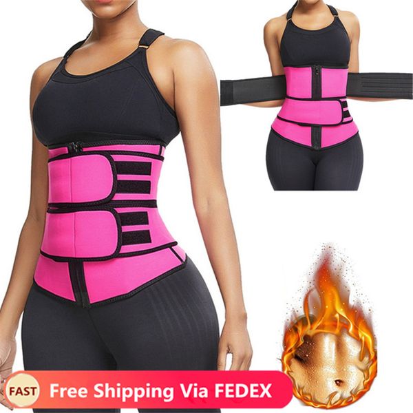 

waist trainer reducing shapers slimming trimmer belt body shaper neoprene tummy shapewear steel bones woman cincher corset