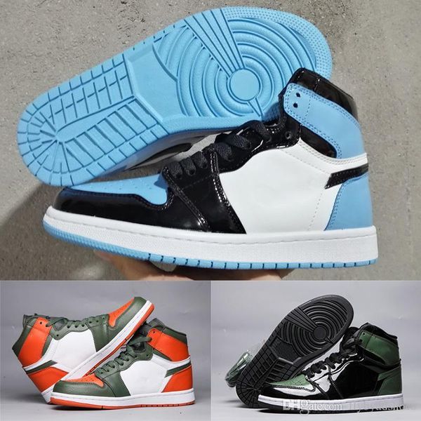 

crystal chicago 1s basketball shoes 1s og sport shoes mandarin duck trainers rookie of the year patent sneakers designer shoes 36-47
