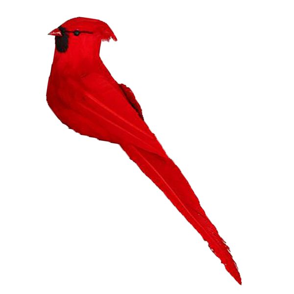 

red feathered artificial foam bird for home garden tree bonsai decoration crafts