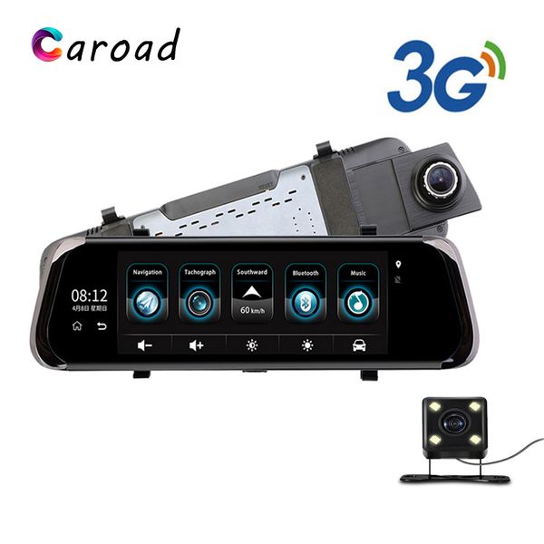 

mirror dash cam wifi gps navigation bluetooth fm recorder android 5.0 3g 10 inch fhd car dvr dual lens dash cam mirror navigator