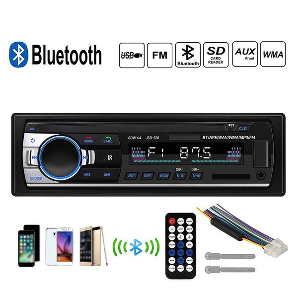 

radio player bluetooth car stereo audio in-dash fm usb aux input sd receiver car mp3 player audio electronics auto