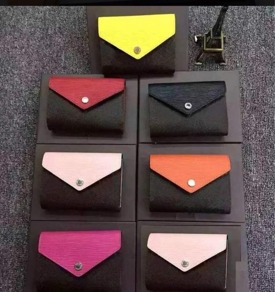 

оптовая конструктор кошелек кожаный многоцветной монета кошелек короткий бумажник полихроматическое кошелек леди держатель карты классически, Brown;gray