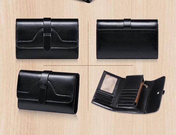 

2019 designer wallets mens wallet designer handbags purse genuine leather purses short wallets clutch card holder purses with box m63297, Red;black