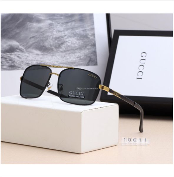 

2019 luxury- classic pilot sunglasses designer brand mens womens sun glasses eyewear metal glass lenses with box, White;black