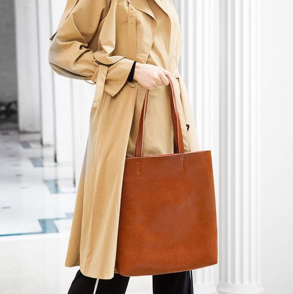 

solid color shoulder bags for women soft pu leather casual totes for female all-match ladies high-capacity handbags