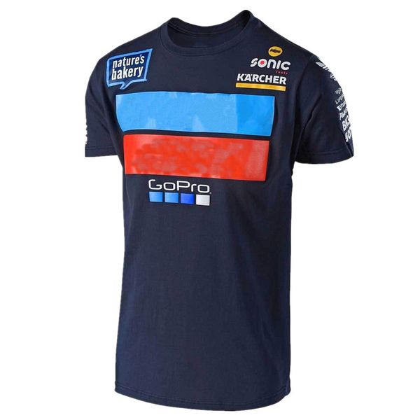 

2019 motorcycle dirt bike t-shirt mountain bicycle moto t-shirt summer men's blue t shirt