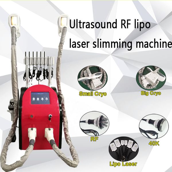 

2019 fat ing slimming machine ultrasound rf lipo laser slimming machine 2 handles can work together