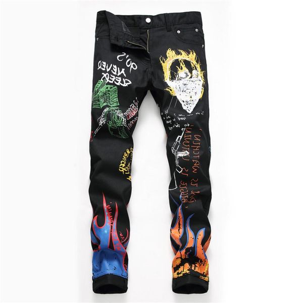 

men s designer jeans fashion men high street motorcycle amiri pants hole-breaking streetwear purple brand jeans designer pants, Blue