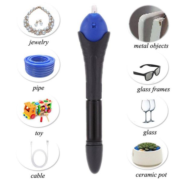 NUOVA penna per strumenti di saldatura in plastica liquida per riparazione / riempimento / sigillatura / riparazione in 5 secondi con colla a luce UV con confezione per la vendita al dettaglio