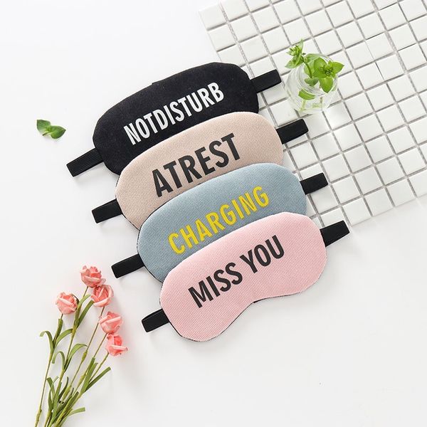 

european usa selling sleep eye masks heat and cold compress travel rest eye shade words printing ice pack eyepatch