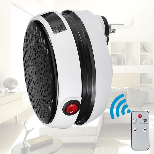 

900w handy warm air blower wall-outlet space round shape household digital electric heater