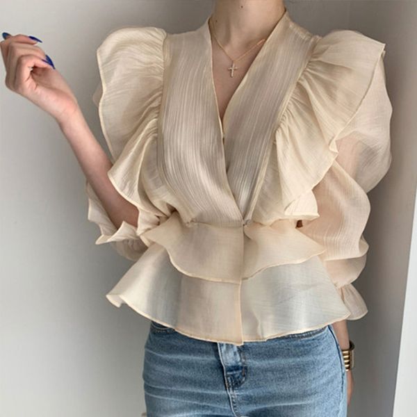 

лений lace up гоѬиѬованн v-обѬазнй вѬез женки блђзки длинного flare Ѭђкав женк, White