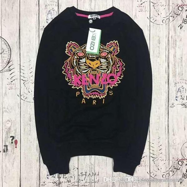 

2018 европейские и американские осенне-зимние новые вышивки тигриной головы для му