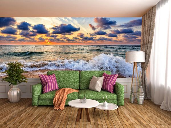 

self-adhesive] 3d sea and sky 48156 wall paper mural wall print decal murals