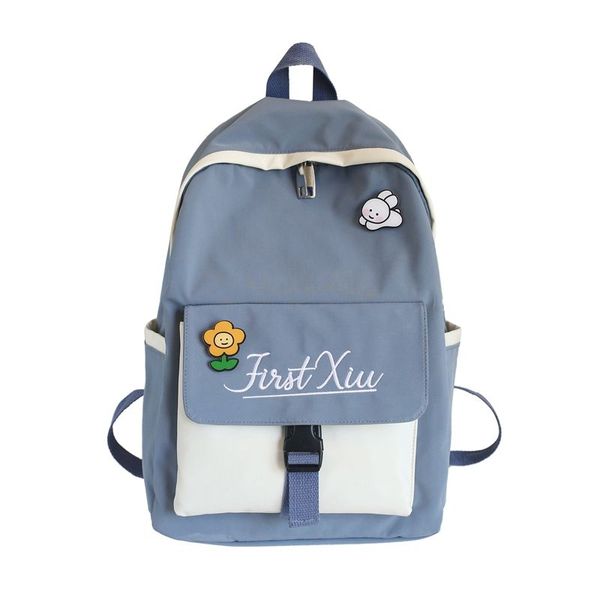

teenage backpack for girls school bags pink cute panelled back pack women nylon teen student campus backbag patchwork bagpack