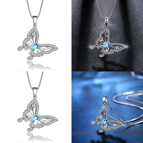

ornaments butterfly necklace fund clavicle necklace pendant woman druzy pendant buddha pendant necklace skull jewelry wholesale, Silver