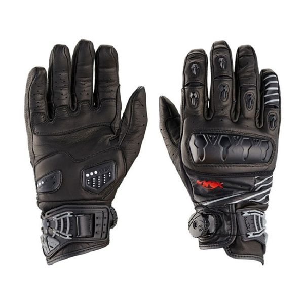 

2019 new knox orsa genuine full leather short paragraph motorcycle racing gloves / motorbike glove black v14
