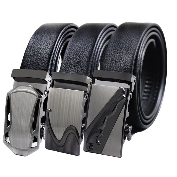 

xfxtv network men's alloy automatic buckle laser business pu super moving network men's alloy automatic buckle laser business pu b, Black;brown