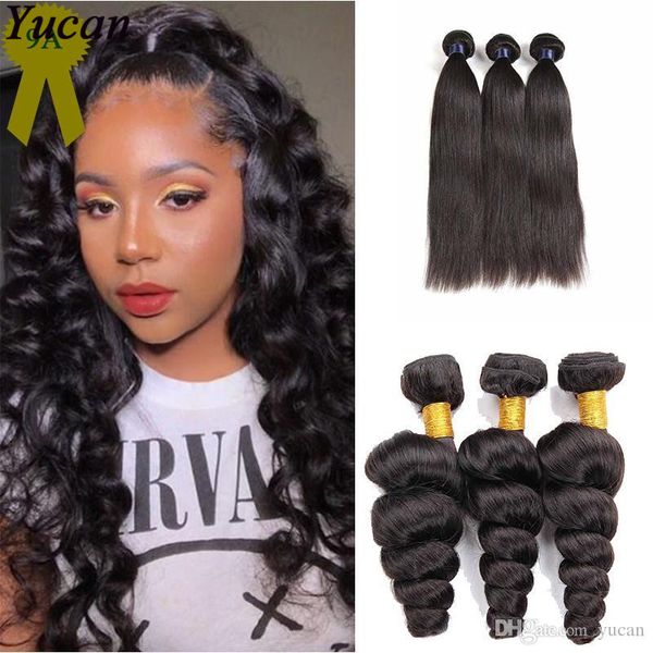 9a Brazilian Loose Wave Hair 3 Bundles 100 Brazilian Straight