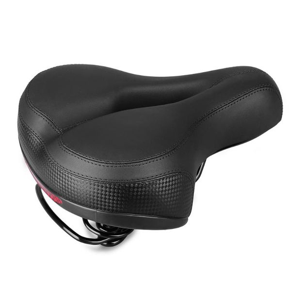 

bike saddles wide high elastic protective reflective tape saddle comfortable thickening absorbing cushion replacement bicycle seat