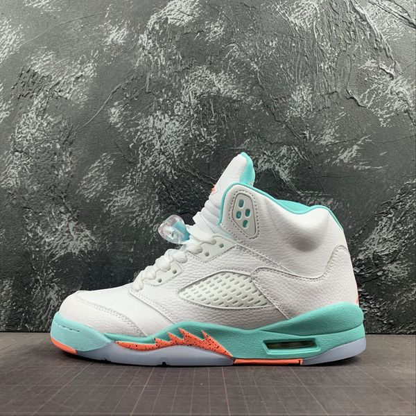 

5 gs white crimson pulse light aqua basketball shoes 5s v comfortable fashion sports sneakers size eu36-46, White;red