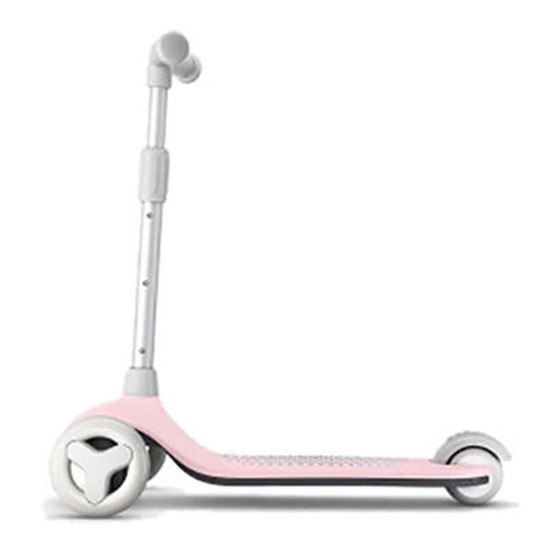 Mitu Scooter per Bambini Regolabile in Altezza 3 Ruote Equilibrio Giocattoli per Esercizi per Età 3-6 Ruote Lampeggianti - Rosa