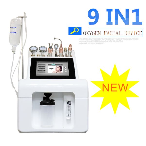 

2020 9 in 1 pn therapy vacuum suction pen bio face lift oxygen facial machine, Black;white