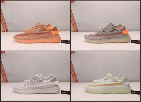 

kanye west v2 static baby kids running shoes true form hyper wave runner clay beluga reflective sports shoes boy & girl trainers sneakers, Black