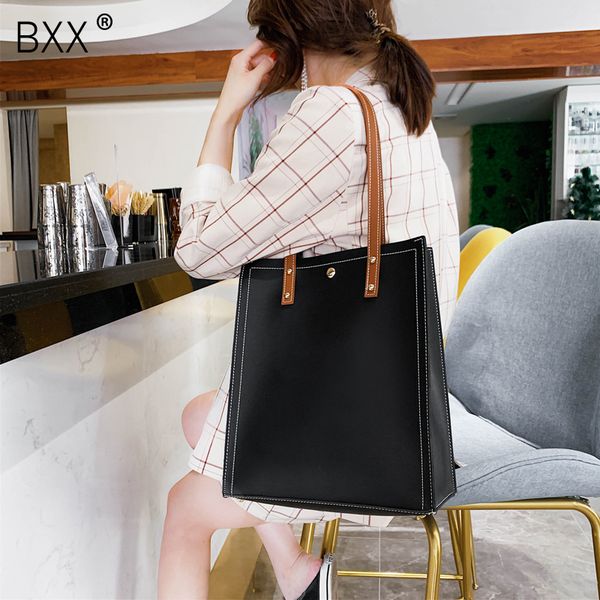 

bxx] women's single shoulder crossbody bag all-match large capacity handbag 2020 fashion female pu leather composite bag hf907