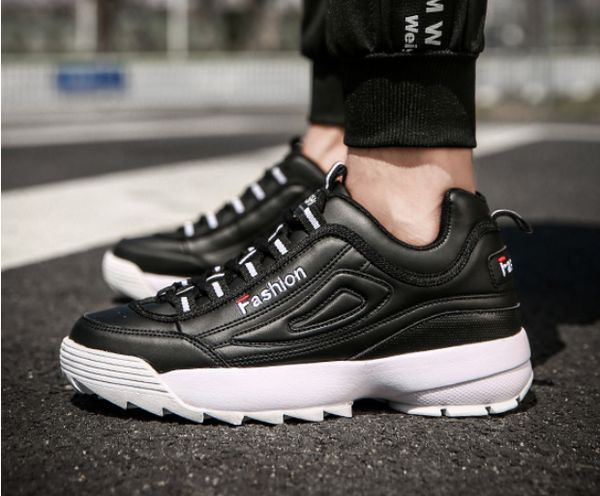 

2018 new women casual shoes luxury ii disruptors2 sneakers cushioning platform breathable wave sports triple-s walking shoes, Black