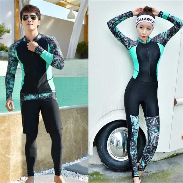 

fashion rash guard couple 2019 mens/women surfing suits long sleeve quality rashguards lovers uv swimming suit plus size