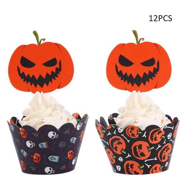 

pack of 12 halloween cupcake ers and wrappers holiday party cake decorating supplies halloween cupcake ers and wrappers