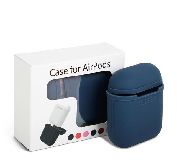 

new wholesale airpods earphone package earphone set silicone earphone protective case waterproof dropproof dustproof 7 color available