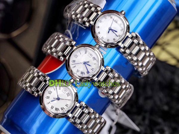 

woman designer luxury watches fashion lady watch quartz movement 26.5mm 316l stainless steel case bracelet white dial montres de luxe, Slivery;brown