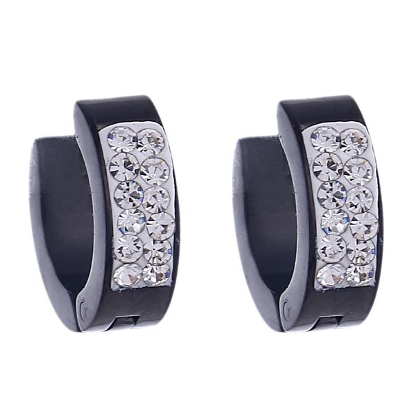 

stainless steel earrings oval crystal stud earrings rhinestone jewelry, Golden;silver