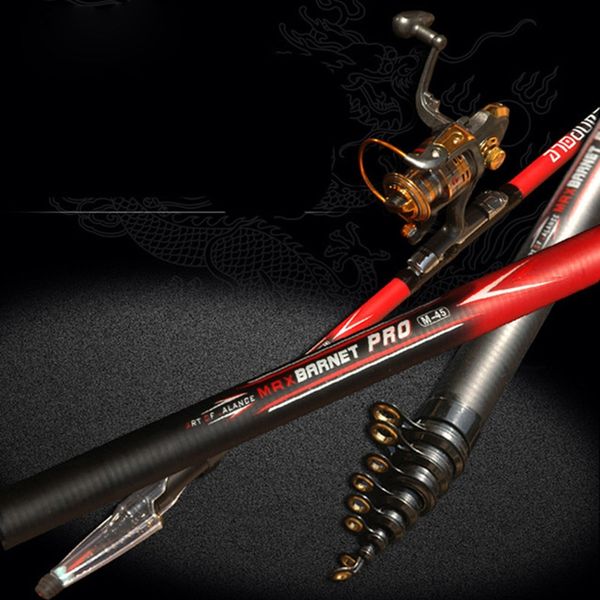 

2018 new fishing rod carbon fiber pole 2.4m 2.7m 3.0m 3.6m 5.4m 6.3m sea fishing spinning rod
