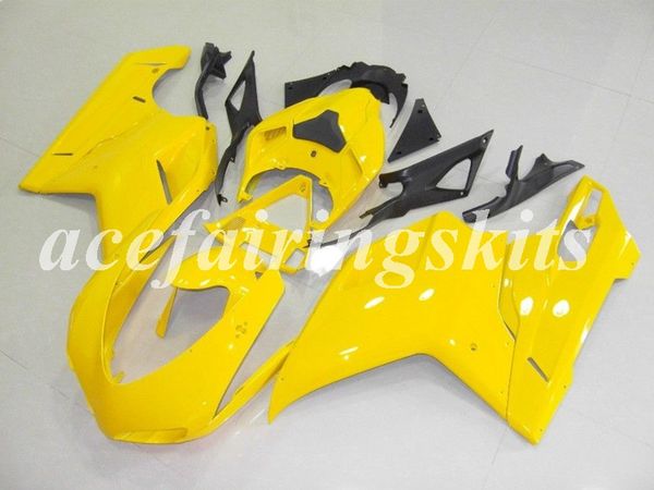

4gifts new abs full fairings kit fit for ducati 848 1098 1198 1098s 1098r evo 2007 2008 2009 2010 2011 2012 yellow light