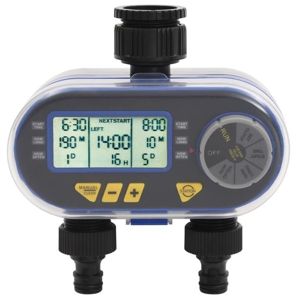 

automatic digital watering timer with dual output garden sets