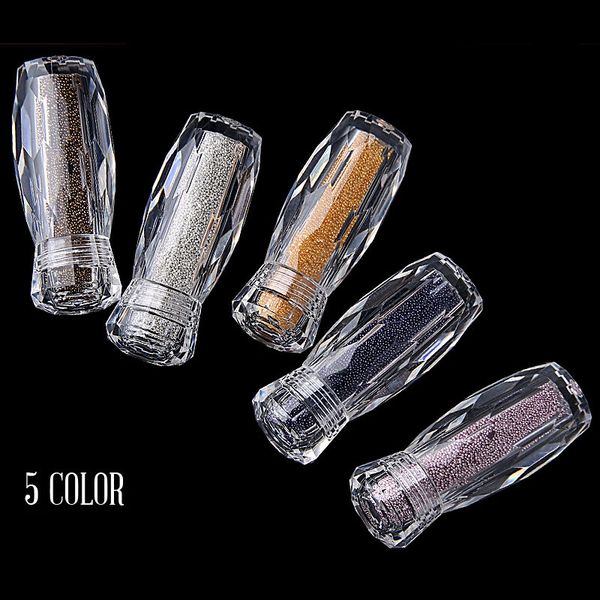 

nail art rhinestones mini diy fingernail glitter 3d beauty colorful decorations for women lady cj666, Black