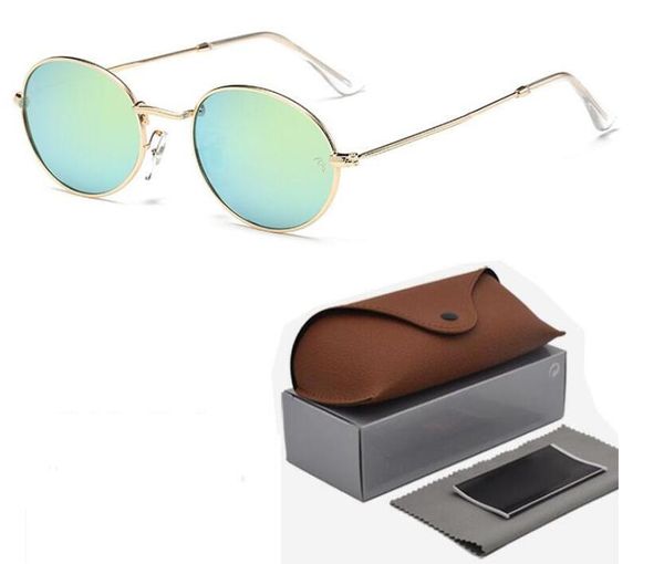 

retro oval sunglasses men women brand designer sunglasses alloy frame glasses uv400 len outdoor eyewear vintage sun glasses, White;black