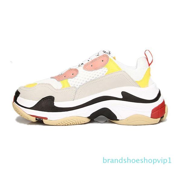 

2020 triple s 17fw sneakers for men women casual shoes vintage kanye west old grandpa trainer sneaker fashion shoe 36-45 t05, Black