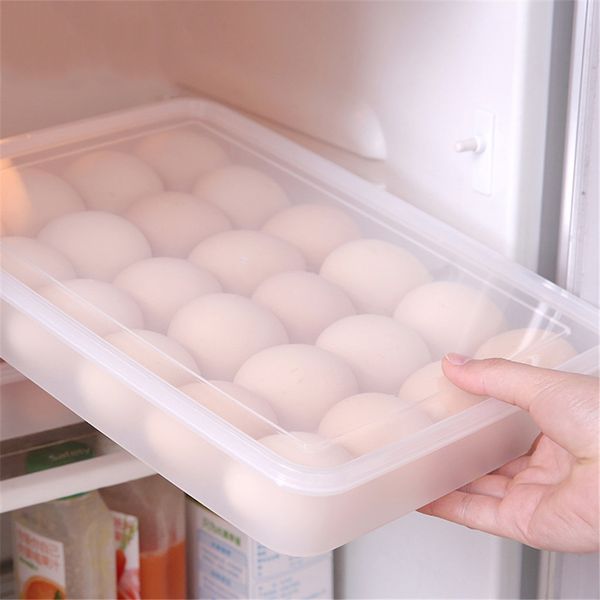 

kitchen transparent pp storage box dumplings storage contain eggs home organizer container refrigerator boxes d5