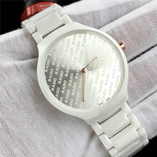

2019 the new round ceramic paragraph male female tainle teel quartz waterproof lover fa hion watch