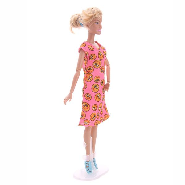 

stylish printed casual dress party outfits for 12inch fashion girl dolls