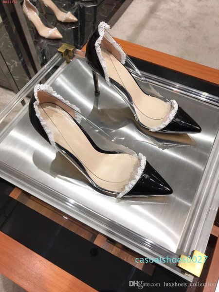 

latest classic women high heels sandals,patent leather lace women sandals, size 35-39 ,heel-height 9 cm c27, Black