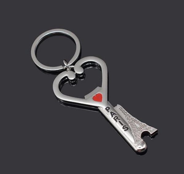 cadeia paris estilo da torre Eiffel em forma de metal chave de abridor de garrafas chaveiro Key Finder do anel chave para o presente quente cerveja