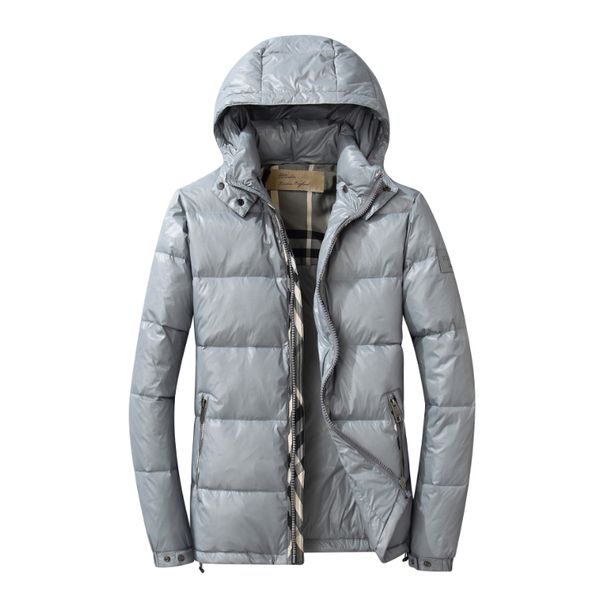 

mens winter jacket burberri casual men designer down jacket autumn winter thicken hooded jacket street trend large size warm pa, Black