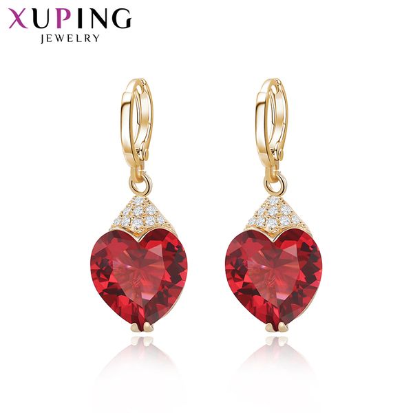 

xuping fashion luxury earrings for women synthetic cubic zirconia eardrops jewelry valentine's day gift s53-27656, Silver