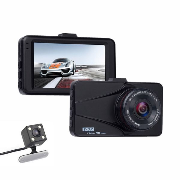 

tachograph dvr usb monitor hidden recorder auto dual-lens dash cam car dvr vehicle-mounted for high definition reversing image